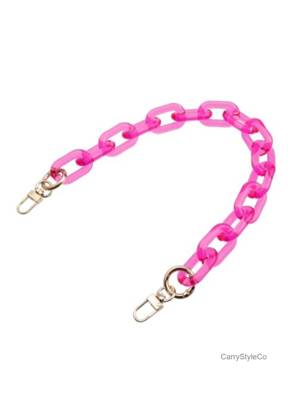 Resin Chain Purse Strap Handbag Decoration with Metal Buckles, 17.71 inches